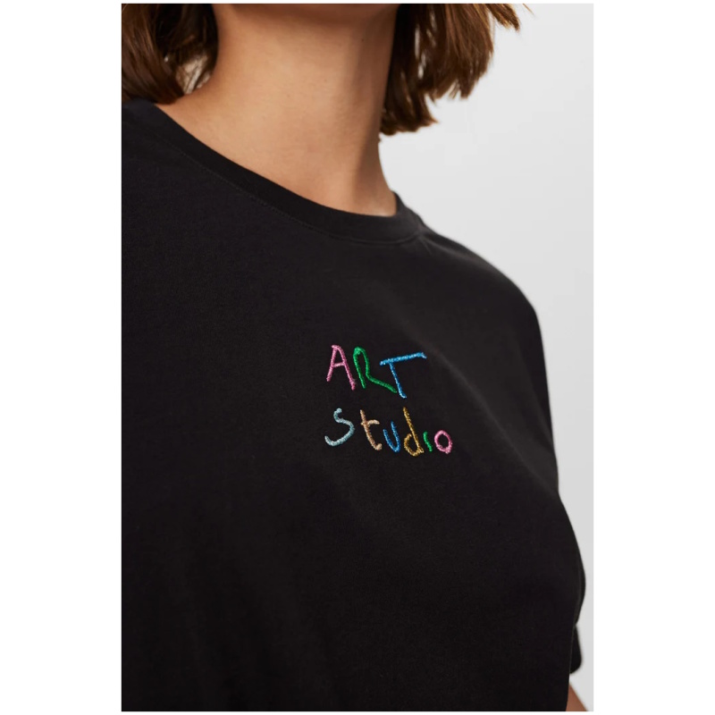 NUMPH Nuart μαύρο t-shirt